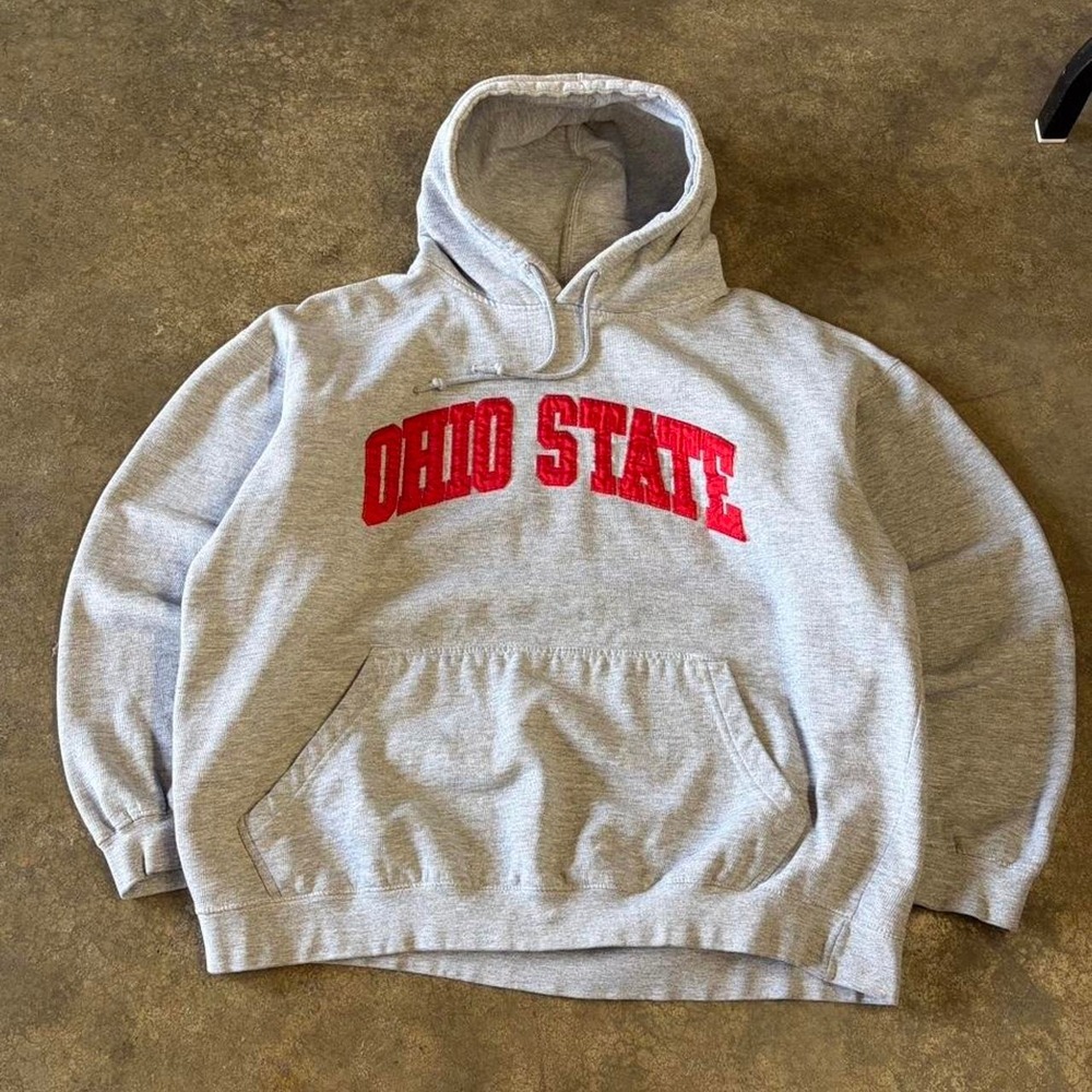 2000s ohio state grey hoodie